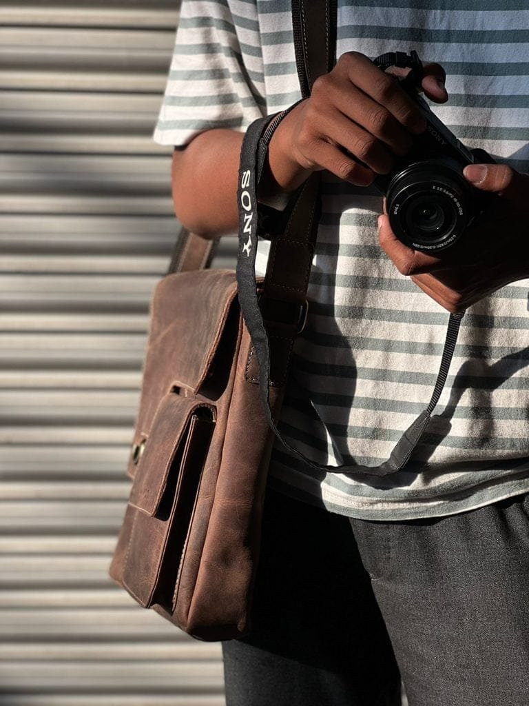 Cooper Messenger sling Bags Tanwood Leather